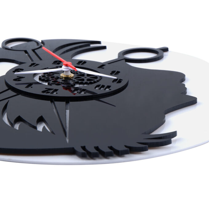 Unisex Salons , 12″  Wall Clock, Black