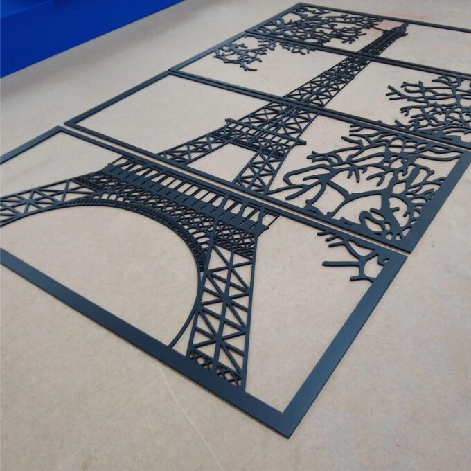 Eiffel Tower 3D Wall Art 18''x 32'' Luxury Wall Art by Urban Qraft