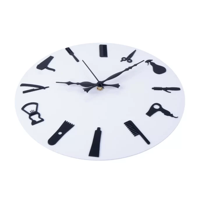 American White Wall Clock , 12″ Plexi Glass