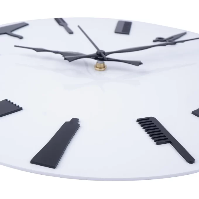 American White Wall Clock , 12″ Plexi Glass