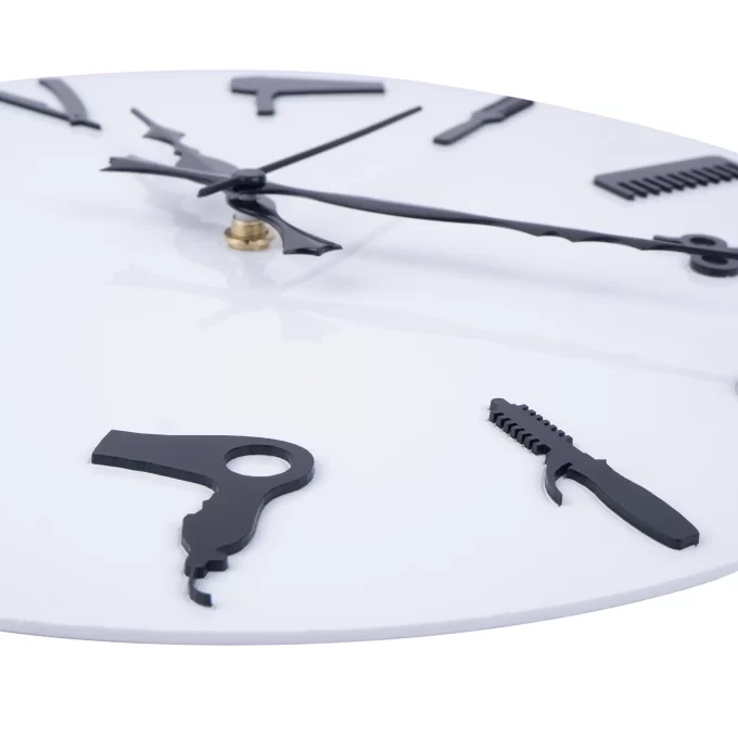 American White Wall Clock , 12″ Plexi Glass