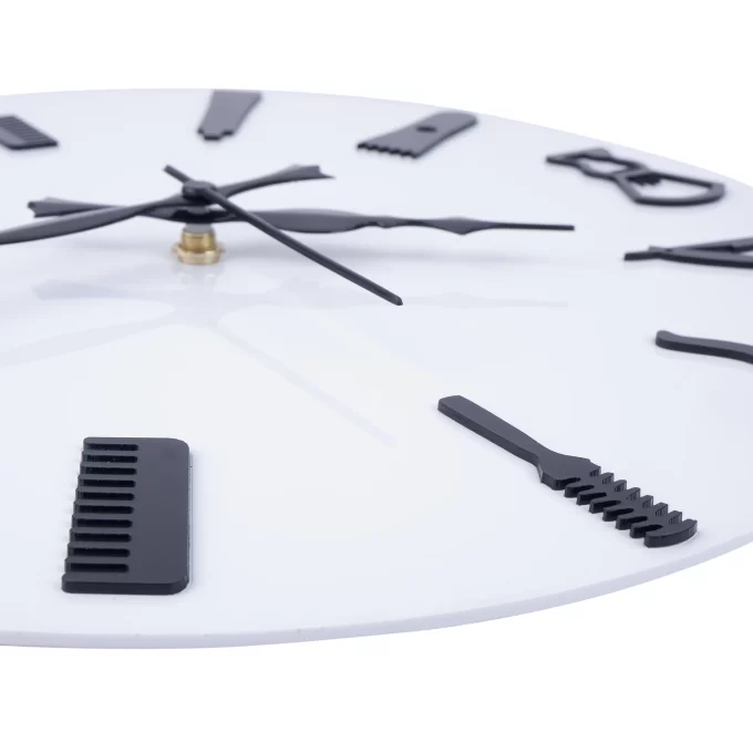 American White Wall Clock , 12″ Plexi Glass