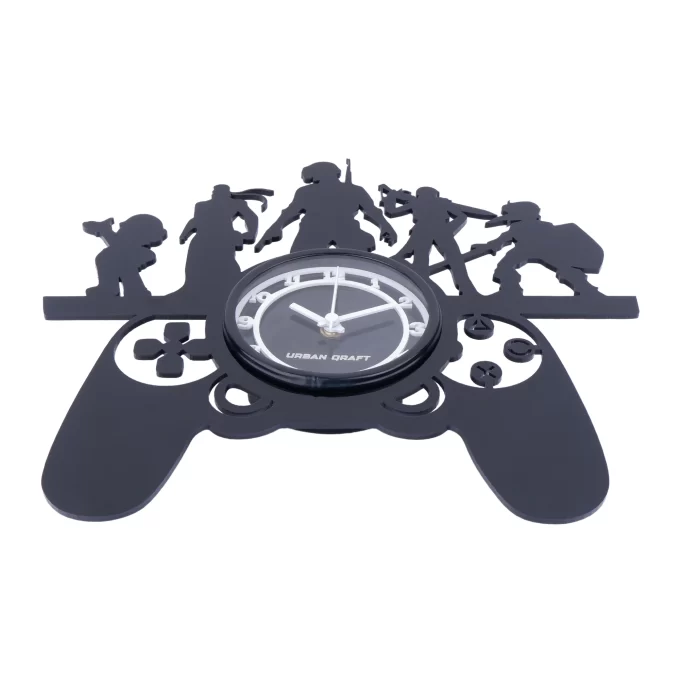 Gamepad Metal Dial Wall Clock with Glass, 12″ Plexi Glass