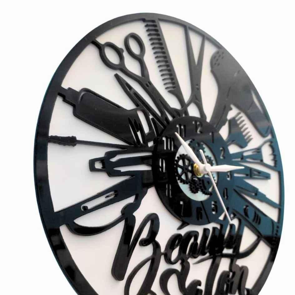 Beauty Salon Wall Clock, 12″ Wall Clock, Plexi Glass 31 CM